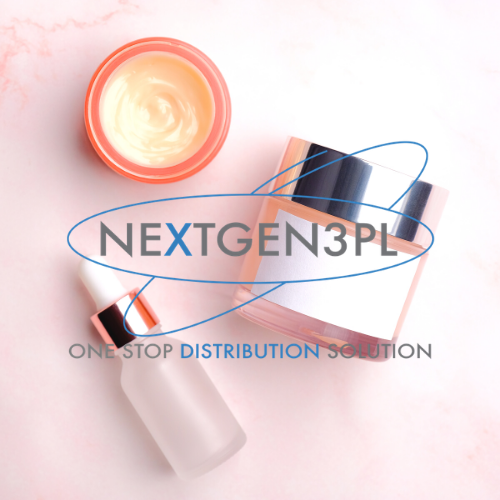 Makeup Packaging and NextGen3PL Logo