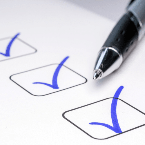 Pen and Checklist for Eligibility 